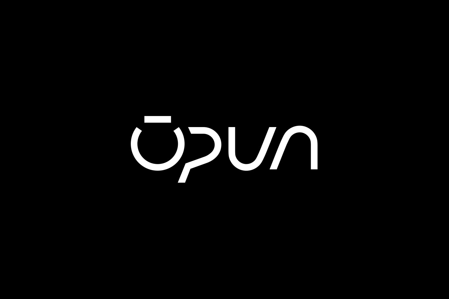 Logo Ōpun sur fond noir