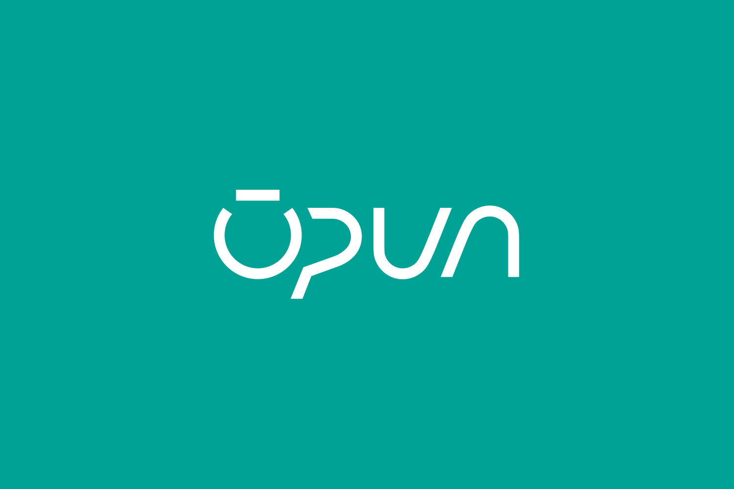 Logo Ōpun sur fond vert