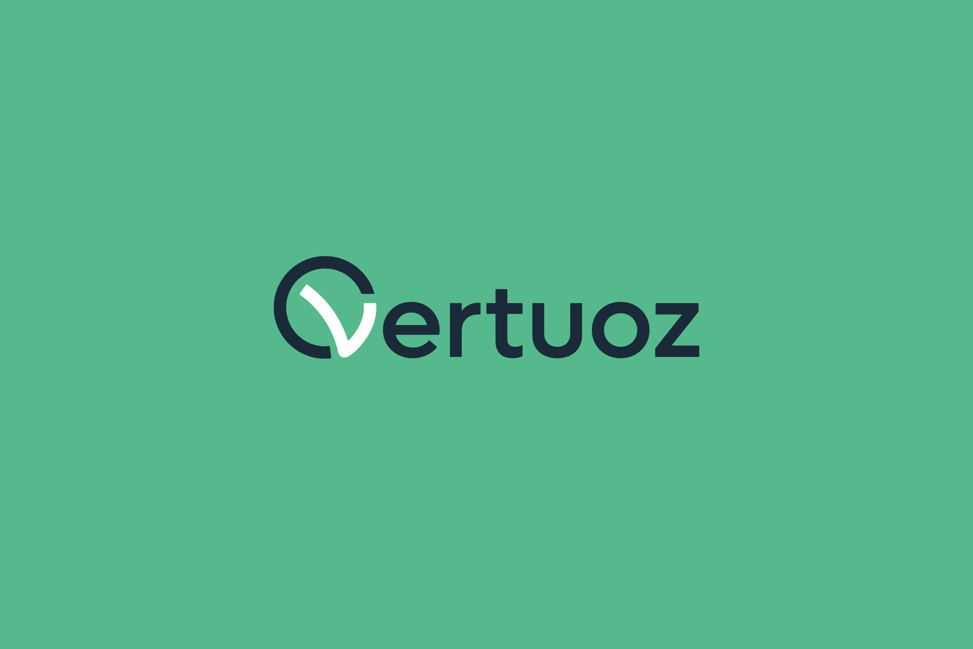 Logo Vertuoz sur fond vert